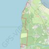 Trace GPS Compostelle - Voie du littoral - Soulac - Montalivet, itinéraire, parcours