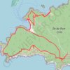 Trace GPS Sentier des Crêtes - Port-Cros, itinéraire, parcours