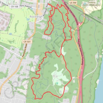 Trace GPS Palisades Interstate Park Mountain Bike Ride, itinéraire, parcours