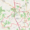 Trace GPS Mirambeau 32 kms, itinéraire, parcours