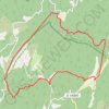 Trace GPS Col de la Ligne (Monts de Vaucluse), itinéraire, parcours