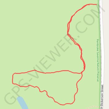 Trace GPS Pembroke Savanna Nature Preserve, itinéraire, parcours