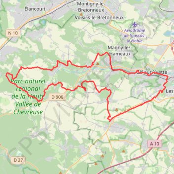 Trace GPS Gravel Grand Paris Vallée de Chevreuse, itinéraire, parcours