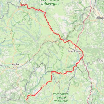 Trace GPS Bort-les-Orgues → Entraygues-sur-Truyère, itinéraire, parcours