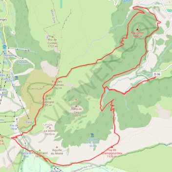 Trace GPS Vallée de Chaudefour, itinéraire, parcours