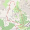 Trace GPS Montgenèvre - Circuit du Chalvet en boucle, itinéraire, parcours