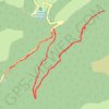 Trace GPS Ascou, Ariège, Ballade en forêt communale, itinéraire, parcours