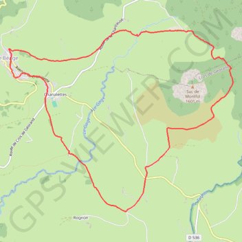 Trace GPS Tour du Montfol, itinéraire, parcours