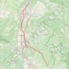 Trace GPS Beaumes de venise - La Coucourde, itinéraire, parcours
