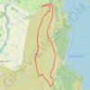 Trace GPS Catbells dans les Cumbria UK, itinéraire, parcours