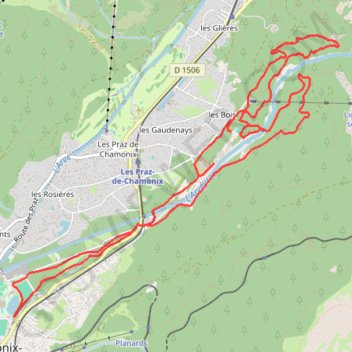 Trace GPS 10km du Mont-Blanc, itinéraire, parcours