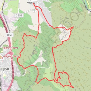 Trace GPS Croix de Rognac - plateau du grand Arbois, itinéraire, parcours