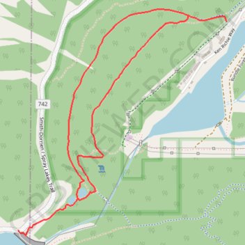 Trace GPS Grassi Lakes Loop, itinéraire, parcours