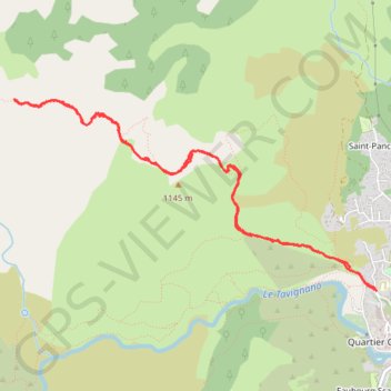Trace GPS Arcu di u Scandulaghiu ou l'Arche de Corte, itinéraire, parcours