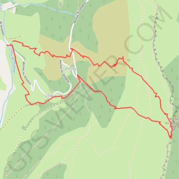 Trace GPS Rocher du Baconnet depuis Gresse (Vercors), itinéraire, parcours