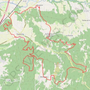 Trace GPS Puygiron, itinéraire, parcours