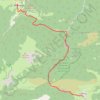 Trace GPS Montségur - Comus (Chemin des Bonshommes), itinéraire, parcours