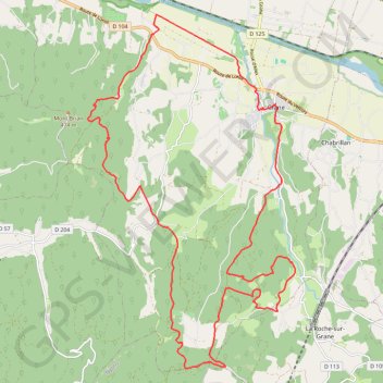 Trace GPS Bon plan VTT à Grâne, itinéraire, parcours