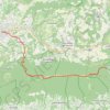 Trace GPS Chemin de la Sainte Baume. 14ème tronçon, de Apt à Vitrolles en Lubéron, itinéraire, parcours