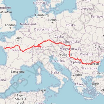 Trace GPS Euro 6, itinéraire, parcours
