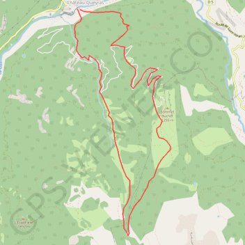 Trace GPS Château Queyras - Sommet Bucher, itinéraire, parcours