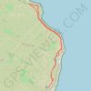 Trace GPS Promenade dominicale sur les falaises de leucate, itinéraire, parcours
