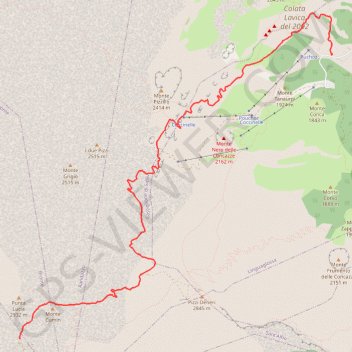Trace GPS Terdav - Eoliennes - J7 - Ascension de l'Etna Partie 1, itinéraire, parcours