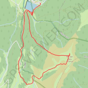 Trace GPS Le Plo Del Naou - Payolle, itinéraire, parcours