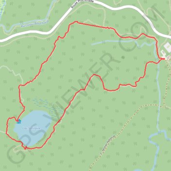 Trace GPS Lac solitaire, itinéraire, parcours