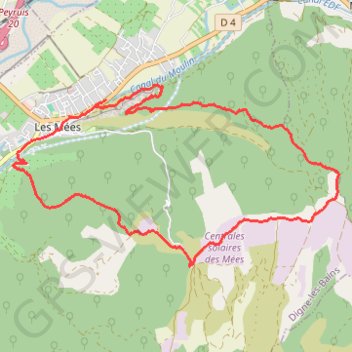 Trace GPS Les Pénitents, itinéraire, parcours