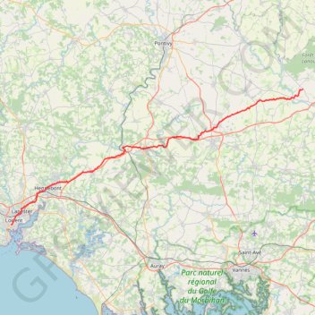 Trace GPS ors-export-linestring, itinéraire, parcours