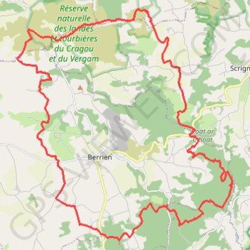 Trace GPS Cragou - Huelgoat, itinéraire, parcours