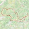 Trace GPS 86kms - Cote de Claret x2, itinéraire, parcours