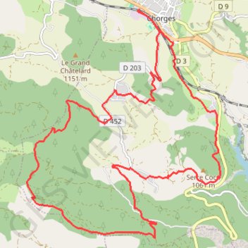 Trace GPS Clot Clavary, itinéraire, parcours