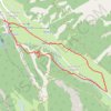 Trace GPS Ceillac - Le Mélèzet en raquettes, itinéraire, parcours