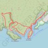 Trace GPS Les Calanques de Port Miou, Port Pin, En Vau au départ de Cassis, itinéraire, parcours