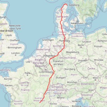 Trace GPS Stage 14: Frederikshavn to Aars — European Divide Trail, itinéraire, parcours
