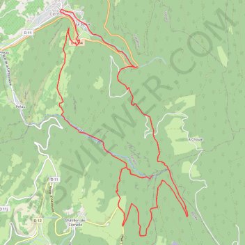 Trace GPS Cascade de la Fouge et Gué de Malpasset, itinéraire, parcours