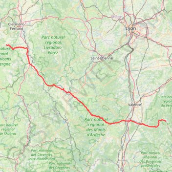 Trace GPS 02 Camping Domaine du Marais à 05 Hôtel des Alpes (via Gerbier de Joncs) 002, itinéraire, parcours