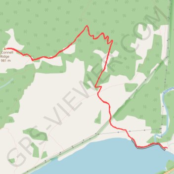 Trace GPS Yates Mountain, itinéraire, parcours