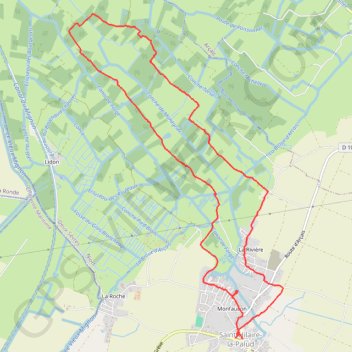 Trace GPS Saint-Hilaire la Palud, itinéraire, parcours