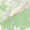 Trace GPS De Villar à Roche Baron, itinéraire, parcours