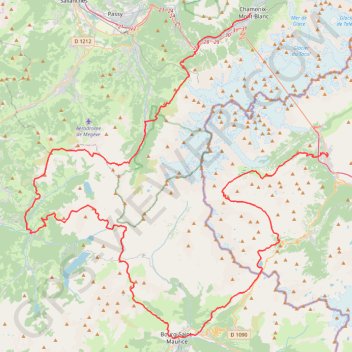 Trace GPS Ultra Trail du Mont Blanc - TDS, itinéraire, parcours