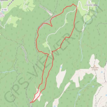 Trace GPS Belvédère Arpison (de la Ruchère), itinéraire, parcours