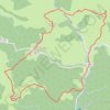 Trace GPS Iraty : Okabe, Saroberri, Mendibel depuis Refuge D 18 (circuit raquette), itinéraire, parcours