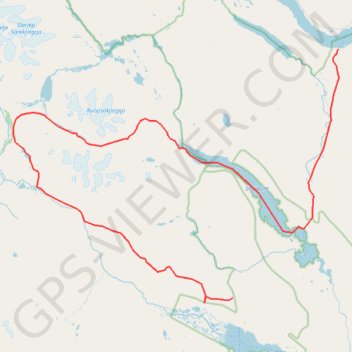 Trace GPS Sarek Adventure trek, itinéraire, parcours