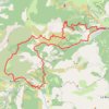 Trace GPS Balcons du Verdon, itinéraire, parcours