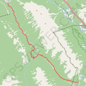 Trace GPS Goat Creek Trail, itinéraire, parcours