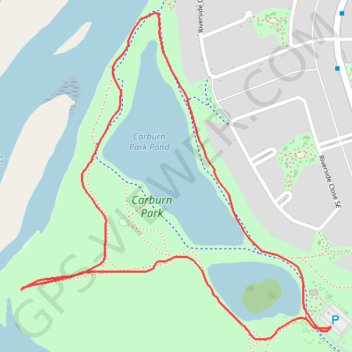 Trace GPS Carburn Park Pond Loop, itinéraire, parcours