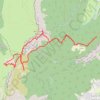 Trace GPS Col de l'Arc depuis Saint Ange (Vercors), itinéraire, parcours